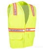 VEL6048M Lime Mesh Velcro Safety Vest SWATCH