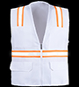 8038A-PW White Safety Vest SWATCH