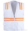 8038A-PW White Safety Vest SWATCH