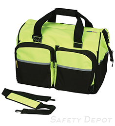 GB95-06 Deluxe Yellow Reflective Gear Bag Heavy Duty THUMBNAIL