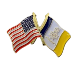 50 Star Flag/SAR Flag Pin LARGE