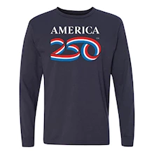 America 250 Black Long Sleeved Shirt LARGE