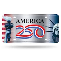 America 250 Car Front License Plate MAIN