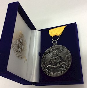 STATE ORATIONS MEDAL & CERT LARGE
