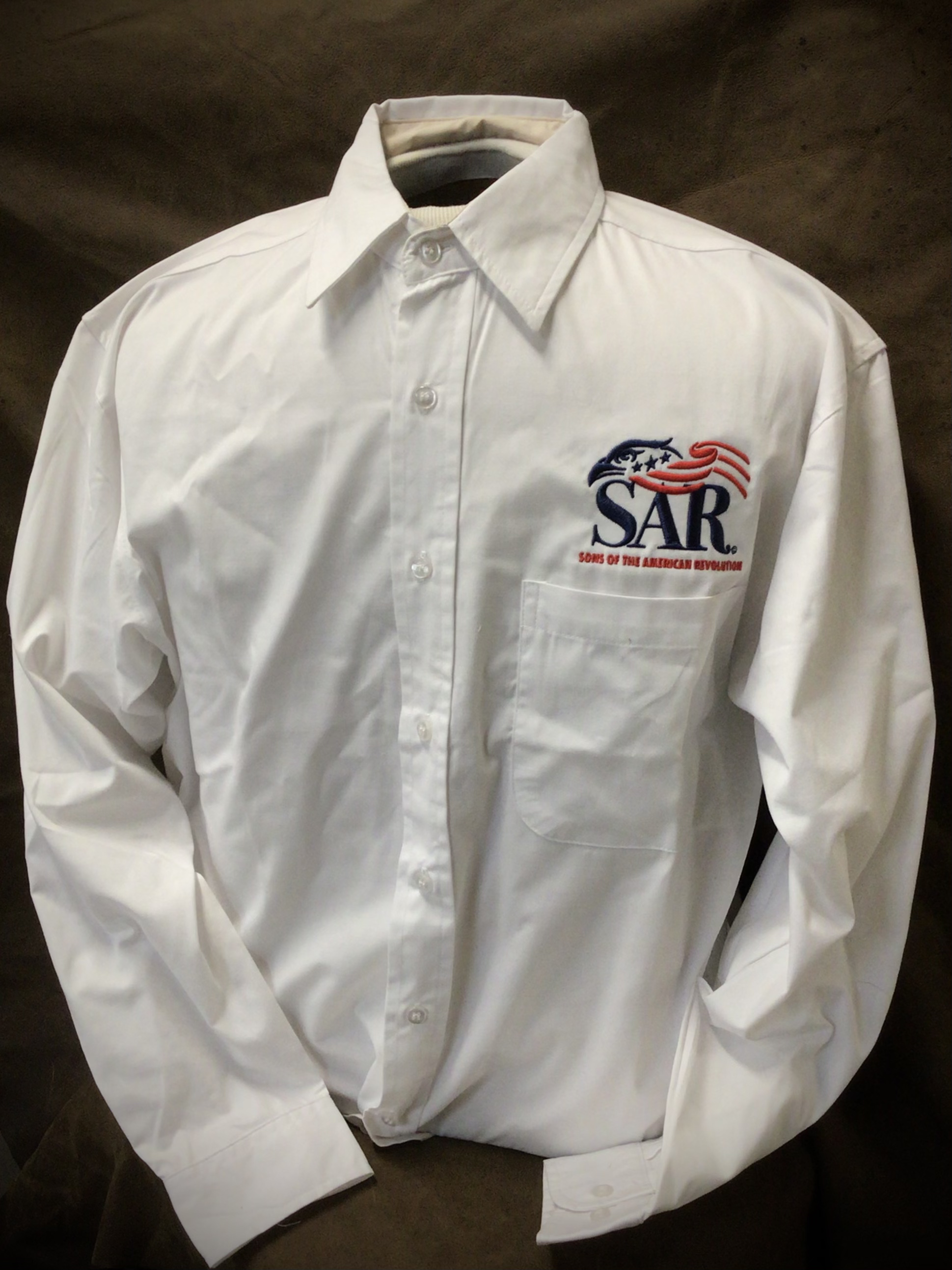 WHITE SAR LONG SLEEVE SHIRT LARGE