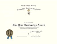 5 YEAR SERVICE CERTIFICATE MAIN