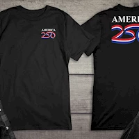 America 250th Anniversary Black T-Shirt MAIN