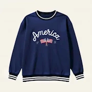 Navy America Sweatshirt THUMBNAIL