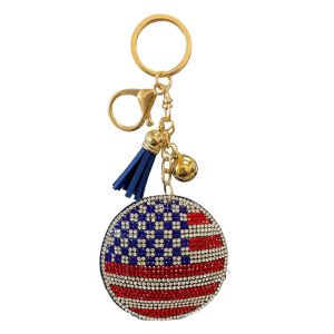 American Flag Keychain Tassel THUMBNAIL