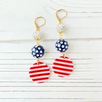 Red White and Blue Earrings MAIN
