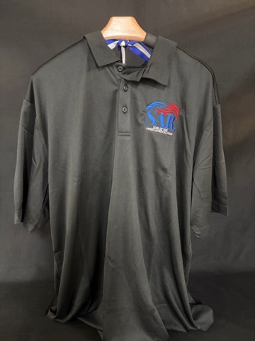 BLACK POLO W/SAR LOGO "TALL" MAIN