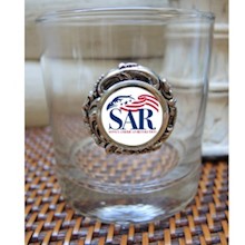 BOURBON GLASS W/SAR LOGO LARGE
