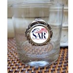 BOURBON GLASS W/SAR LOGO THUMBNAIL