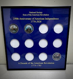 250th Commemorative  Display Board SWATCH