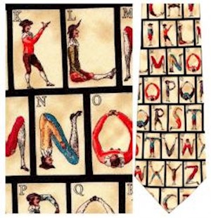 COLONIAL ALPHABET TIE LARGE