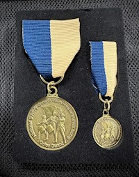 BRONZE COLOR GUARD MEDAL SET MAIN