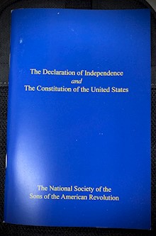 DECLARATION OF INDEP.  CONSTITUTION BOOKLET LARGE