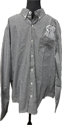 Black/White Gingham Dress Shirt MAIN