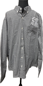 Black/White Gingham Dress Shirt THUMBNAIL
