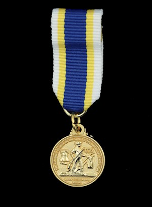 MINI GOLD GOOD CITIZENSHIP MEDAL LARGE