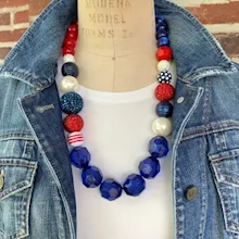 Independence Day Statement Necklace LARGE