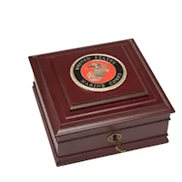 US Marine Corps Medallion Desktop Box MAIN