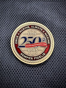 250th Marine Coin LARGE
