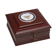 US Navy Medallion Desktop Box LARGE
