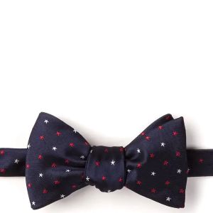Navy Stars Bow Tie LARGE