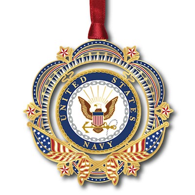 Patriotic Navy Ornament THUMBNAIL