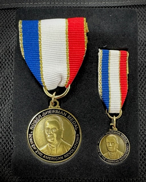 BRONZE ROGER SHERMAN MEDAL SET LARGE