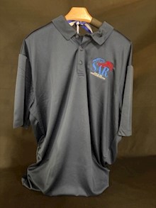 NAVY POLO W/SAR LOGO "TALL" LARGE
