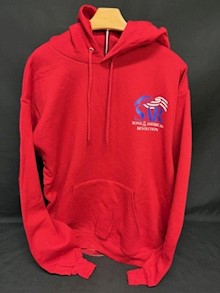 Hoodie Red w/SAR logo LARGE