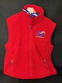 RED FLEECE VEST MAIN