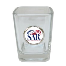 SHOT GLASS W/SAR LOGO LARGE
