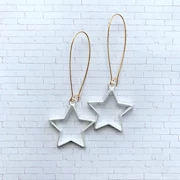 Star Earrings White THUMBNAIL