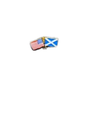 Lapel Pin-American Flag/Scotland Flag THUMBNAIL