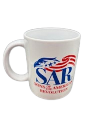 COFFEE MUG WHITE W/SAR LOGO LARGE
