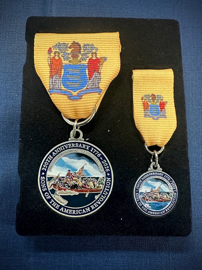 WASHINGTON CROSSING MEDAL SET LARGE