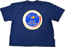 250th T-Shirt Navy LARGE