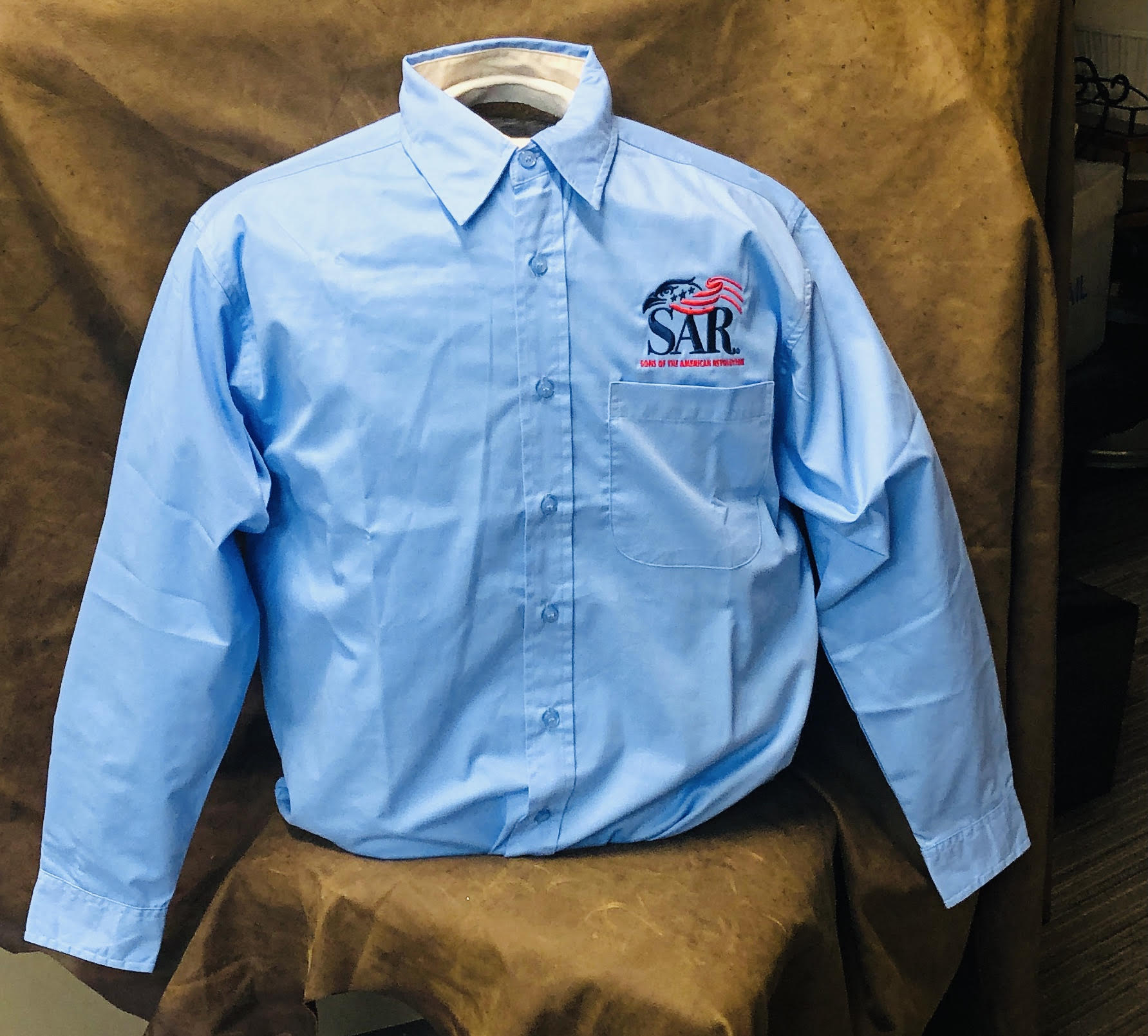 LIGHT BLUE SAR LONG SLEEVE SHIRT THUMBNAIL