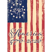 Betsy Ross Inspired 250th Garden Flag THUMBNAIL