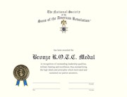 BRONZE ROTC CERTIFICATE THUMBNAIL