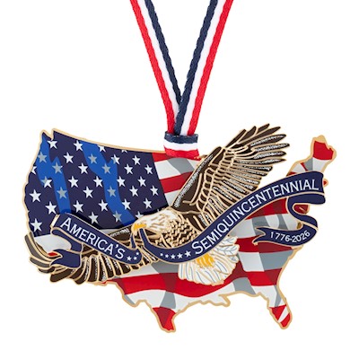 America250 Eagle of Freedom Over America Ornament LARGE