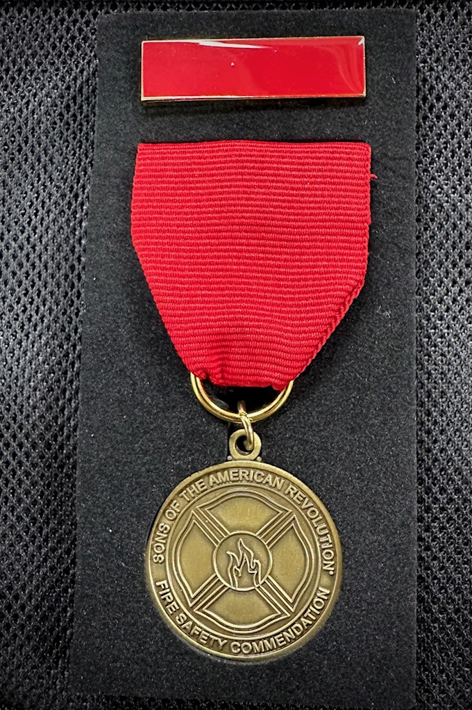 FIRE SAFETY COMMENDATION MEDAL SET LARGE