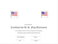 FLAG RETIREMENT CERTIFICATE MAIN