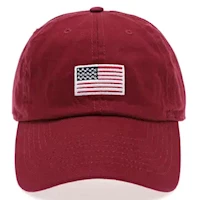 American Flag Burgundy Hat MAIN