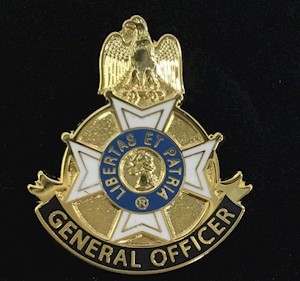 GENERAL OFFICER PIN LARGE