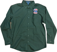 Green SAR Logo Poplin Shirt LARGE