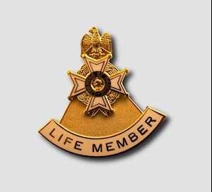 LIFE MEMBERSHIP SERVICE PIN LARGE